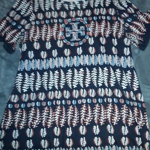 Tory Burch Crew Tshirt Navy